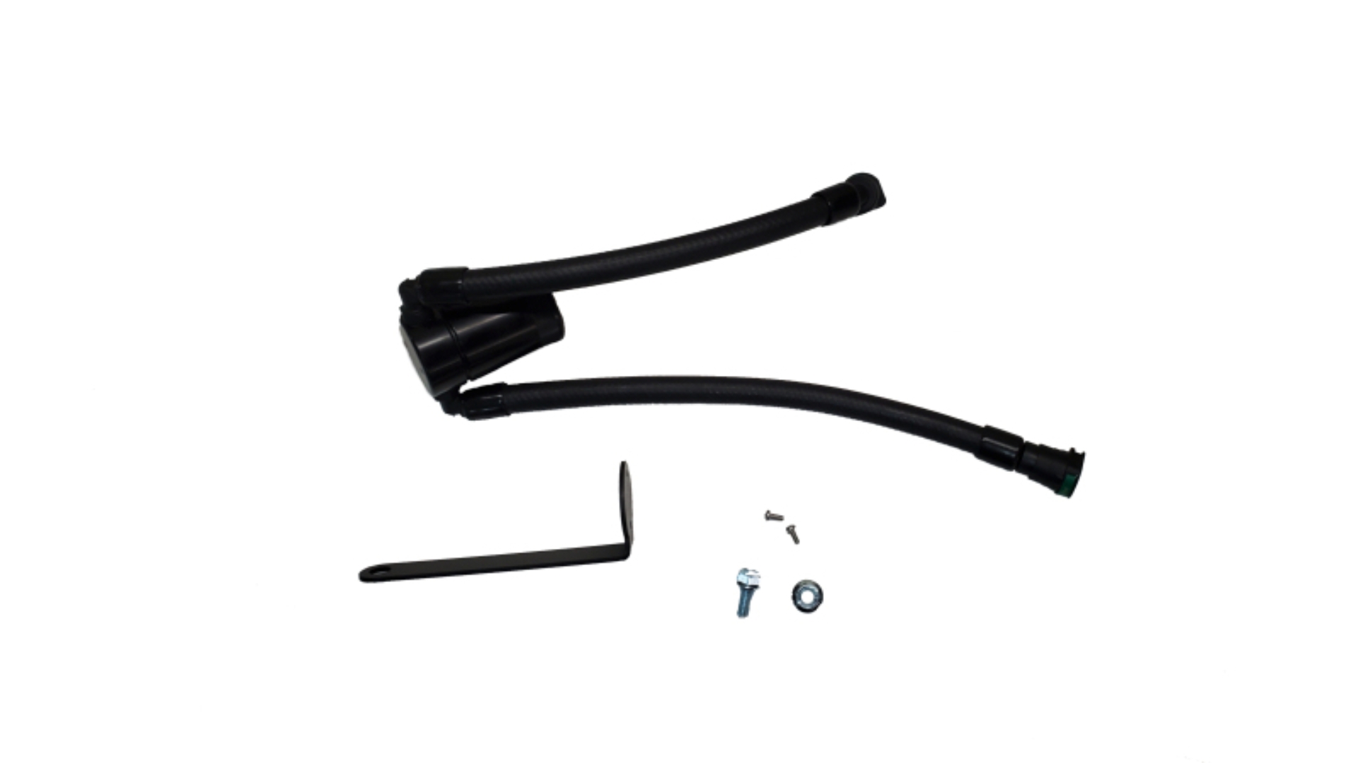 Picture of J&L 23-25 Ford F-150 Raptor R Oil Separator 3.0 Passenger Side - Black Anodized