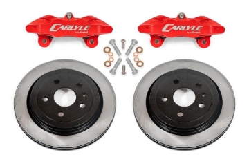 Picture of BMR 14-17 Chevrolet SS Brake Kit For 15in Conversion Solid Rotors Red Calipers