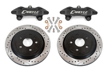 Picture of BMR 14-19 Chevrolet Corvette C7 Brake Kit For 15in Conversion Drilled & Slotted Rotors Black Caliper