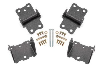 Picture of BMR 78-87 G-Body Motor Mount Kit Upper & Lower Solid - Black Hammertone