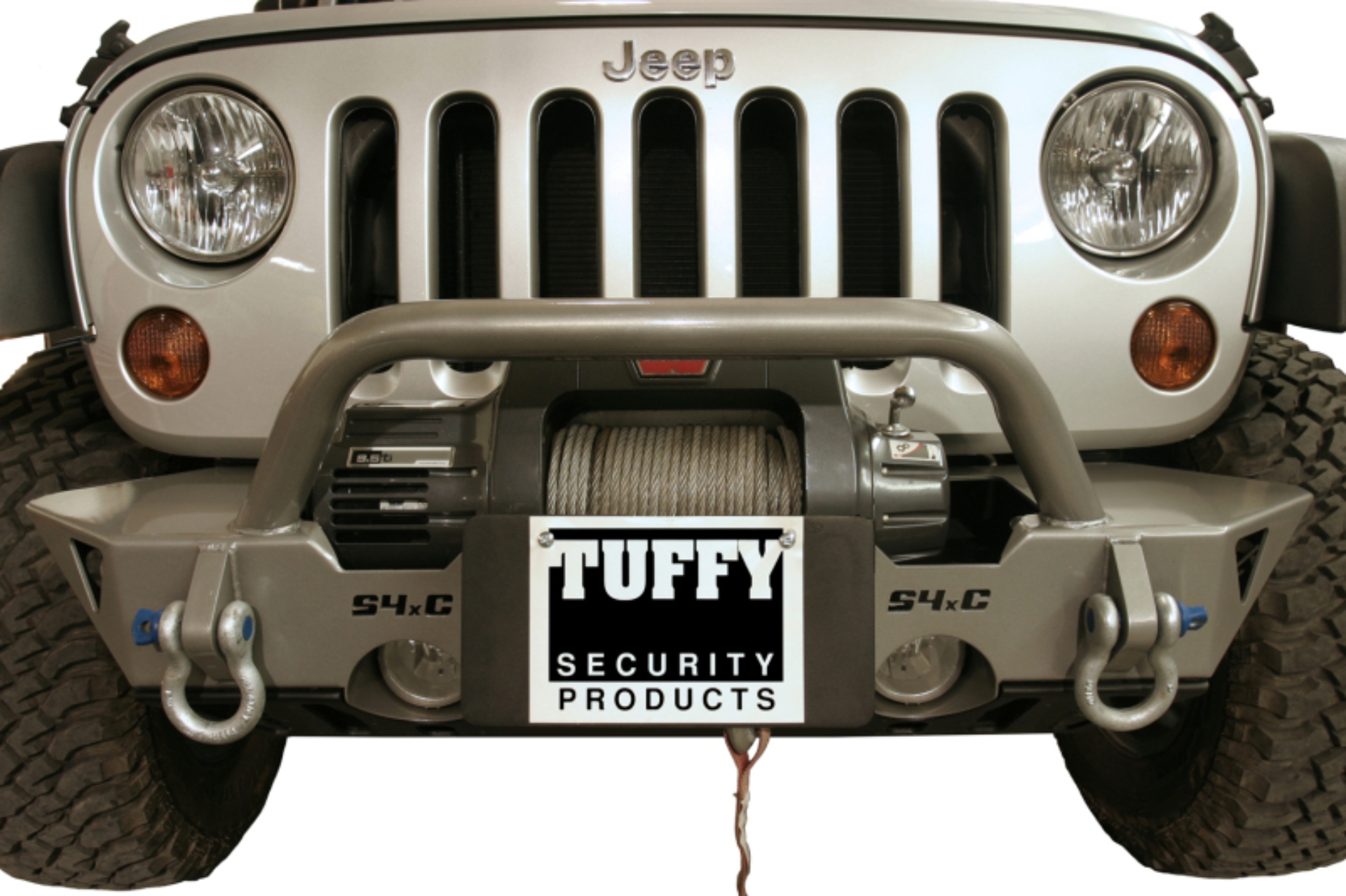 Picture of Tuffy Flip-up License Plate Holder For Winch Roller Fairlead 01Black
