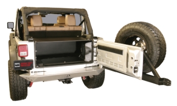Picture of Tuffy Jk Unlimited Tailgate Enclosure- Black For 2011+