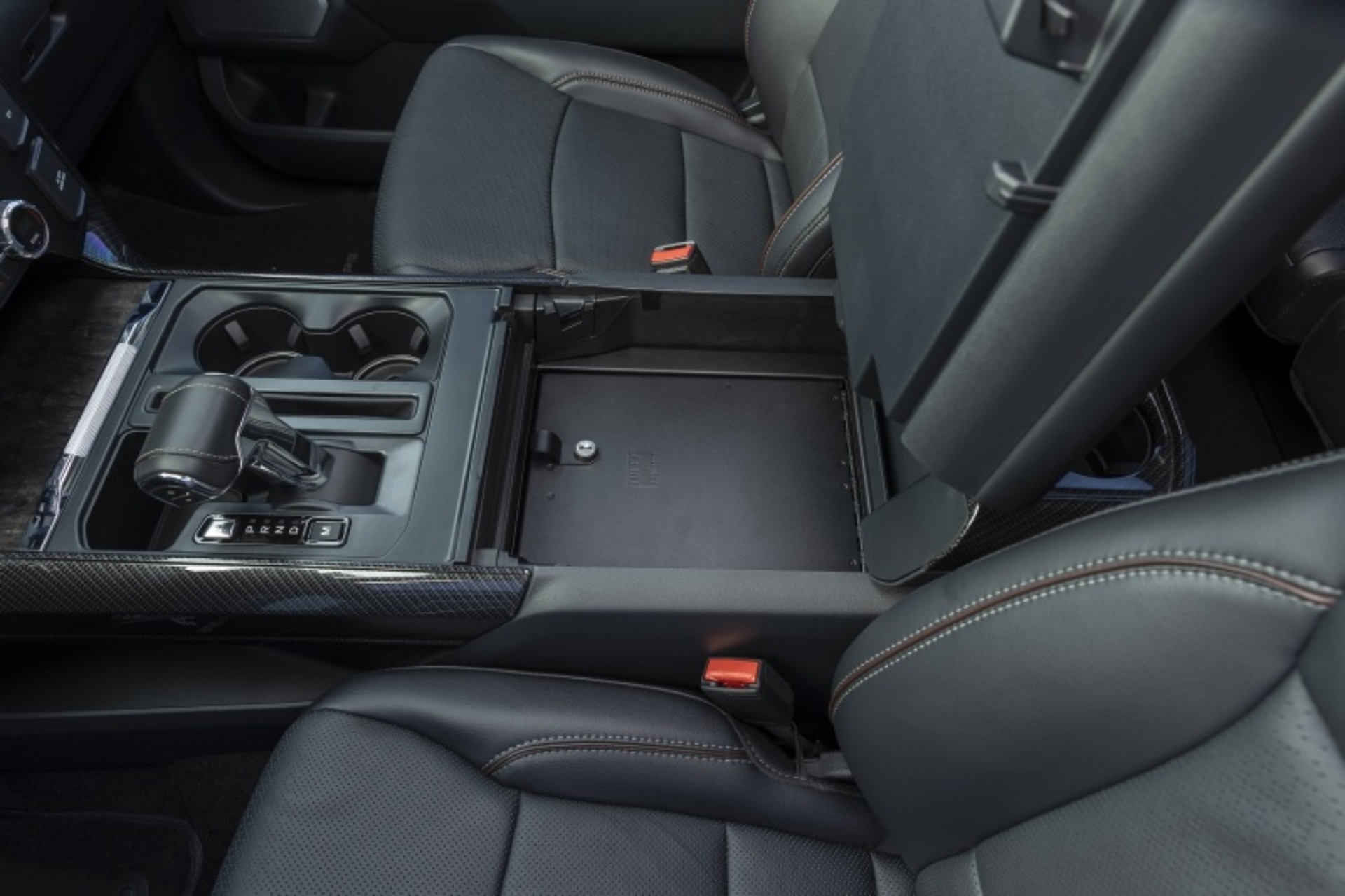 Picture of Tuffy Ford F150 Console Safe W/ Combo Lock For W/ Flow Thru Console
