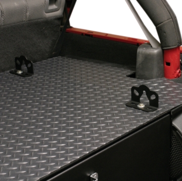 Picture of Tuffy 4Ftx3Ft Black Diamond Plate Vinyl Mat