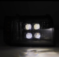 Picture of AlphaRex 92-96 Ford F-Series/Bronco NOVA-Series LED Proj Headlight Alpha-Bk w/Actv Light SS & SBDRL