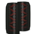 Picture of AlphaRex 87-96 Ford Bronco/F-150 Luxx-Series LED Tail Lights - Black Red