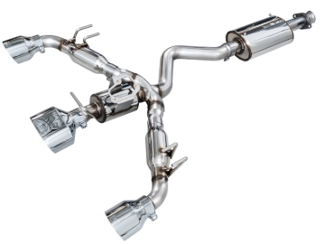 Picture of AWE Tuning 23-24 Toyota GR Corolla Touring Edition Cat-Back Exhaust - Chrome Silver Tips