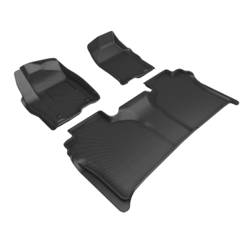 Picture of 3D MAXpider 19-24 GMC Sierra Kagu 1st & 2nd Row Floormats - Black