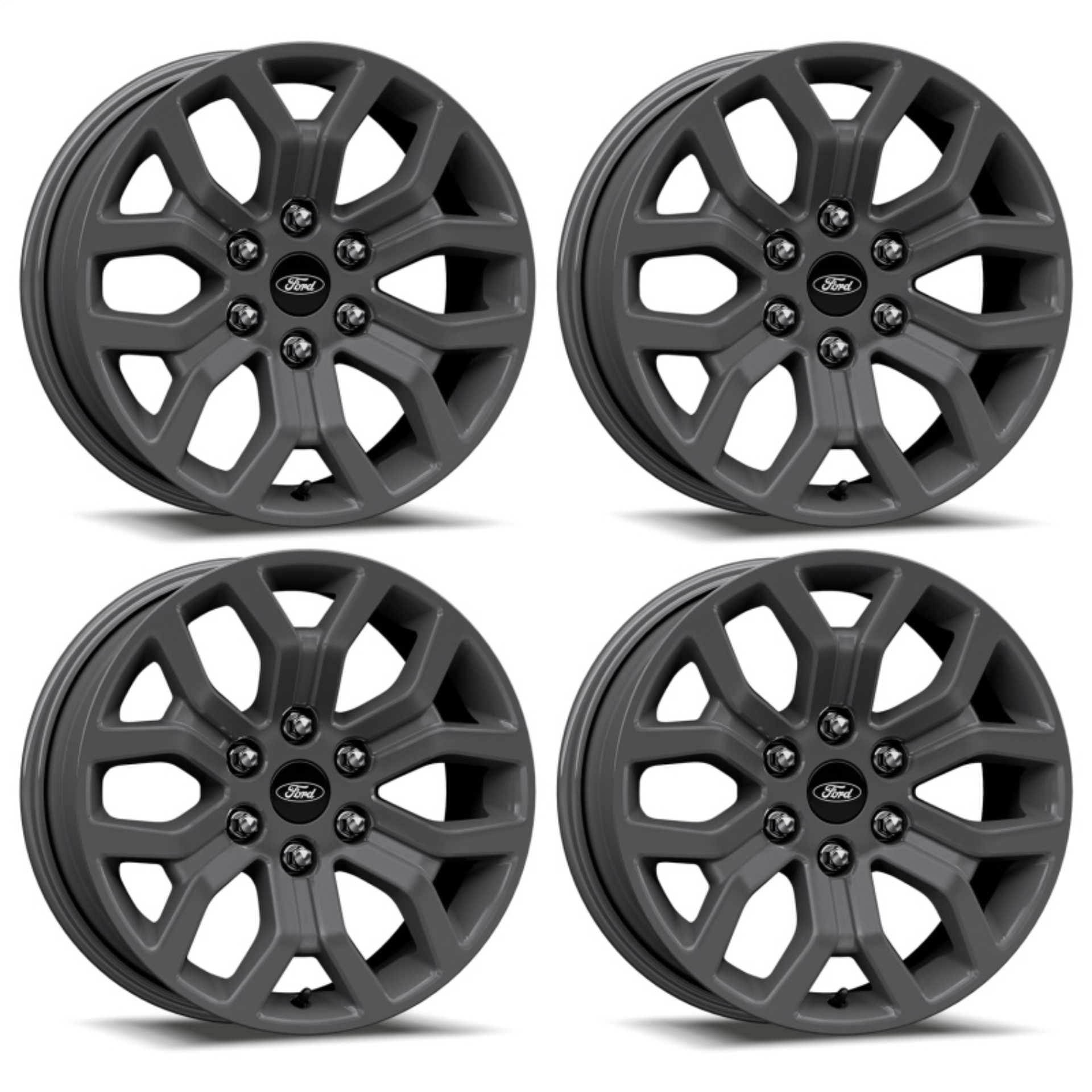 Picture of Ford Racing 2024 F-150 18x7.5in Wheel Kit - Matte Gray