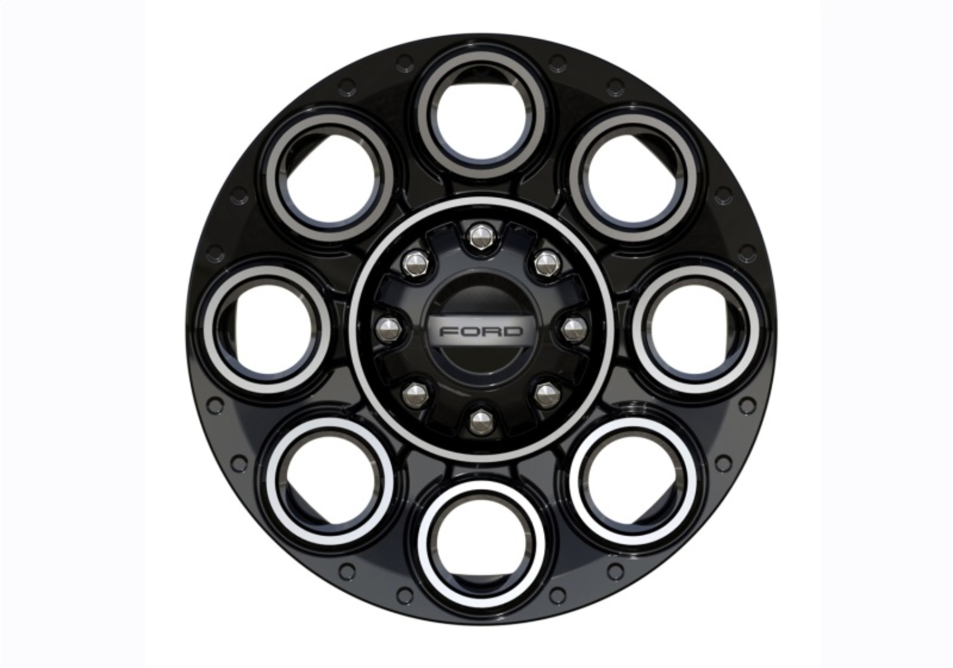 Picture of Ford Racing 05-24 Super Duty 20x8in Single Wheel - Black w/Machined Face