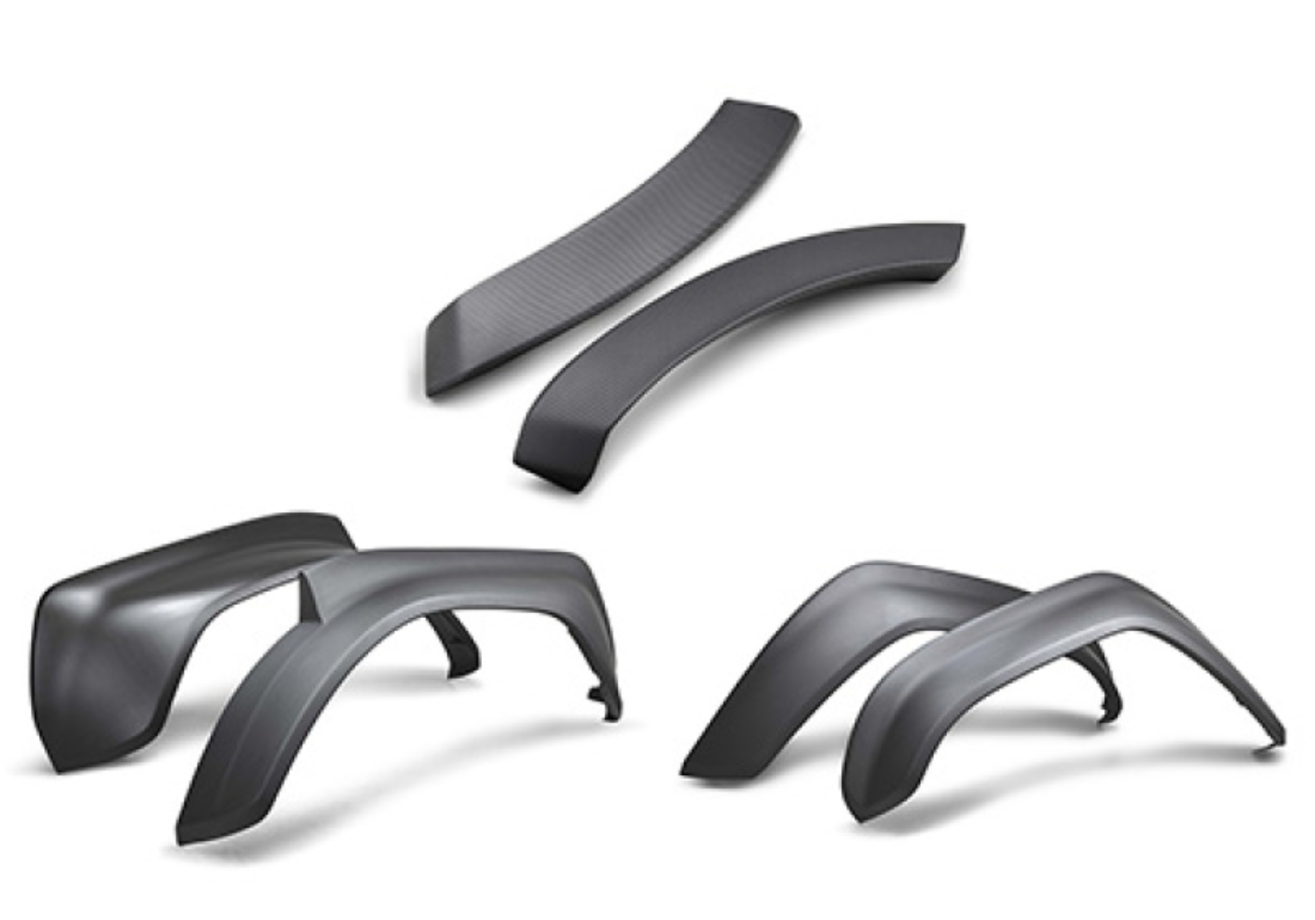Picture of Ford Racing 22-24 Bronco Raptor Carbon Fiber Fender Flare Set - Matte