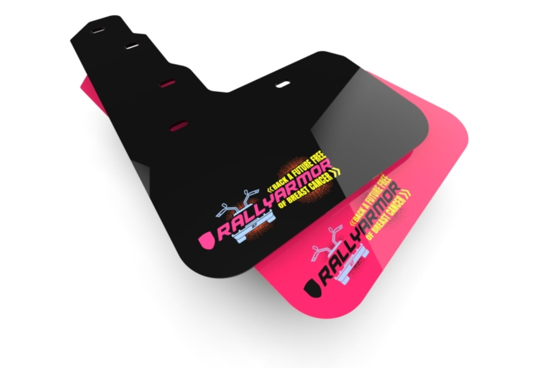 Picture of Rally Armor 21-26 Ford Mach-E Pink Mud Flap BCE Logo
