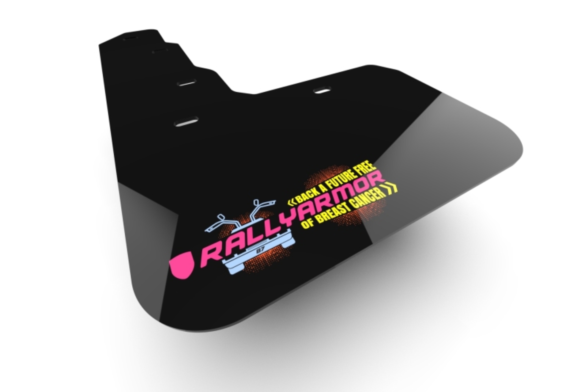 Picture of Rally Armor 22-26 Tesla Model X & X Plaid Black Mud Flap BCE Logo