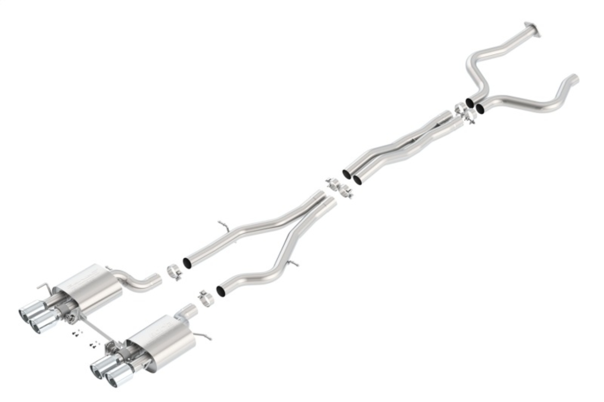 Picture of Borla 2016 Cadillac ATS-V 3.6L Twin Turbo Catback Exhaust 4in Tips Dual Split Rear Exit
