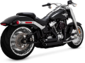 Picture of Vance & Hines 18-22 Harley Softail Wide Tire Shortshots Staggered Exhaust System - Black