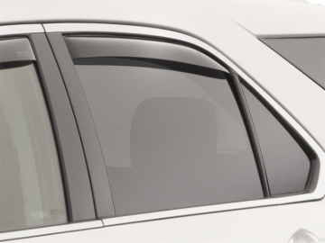 Picture of WeatherTech 10-17 Chevrolet Equinox Rear Side Window Deflectors - Dark Tint