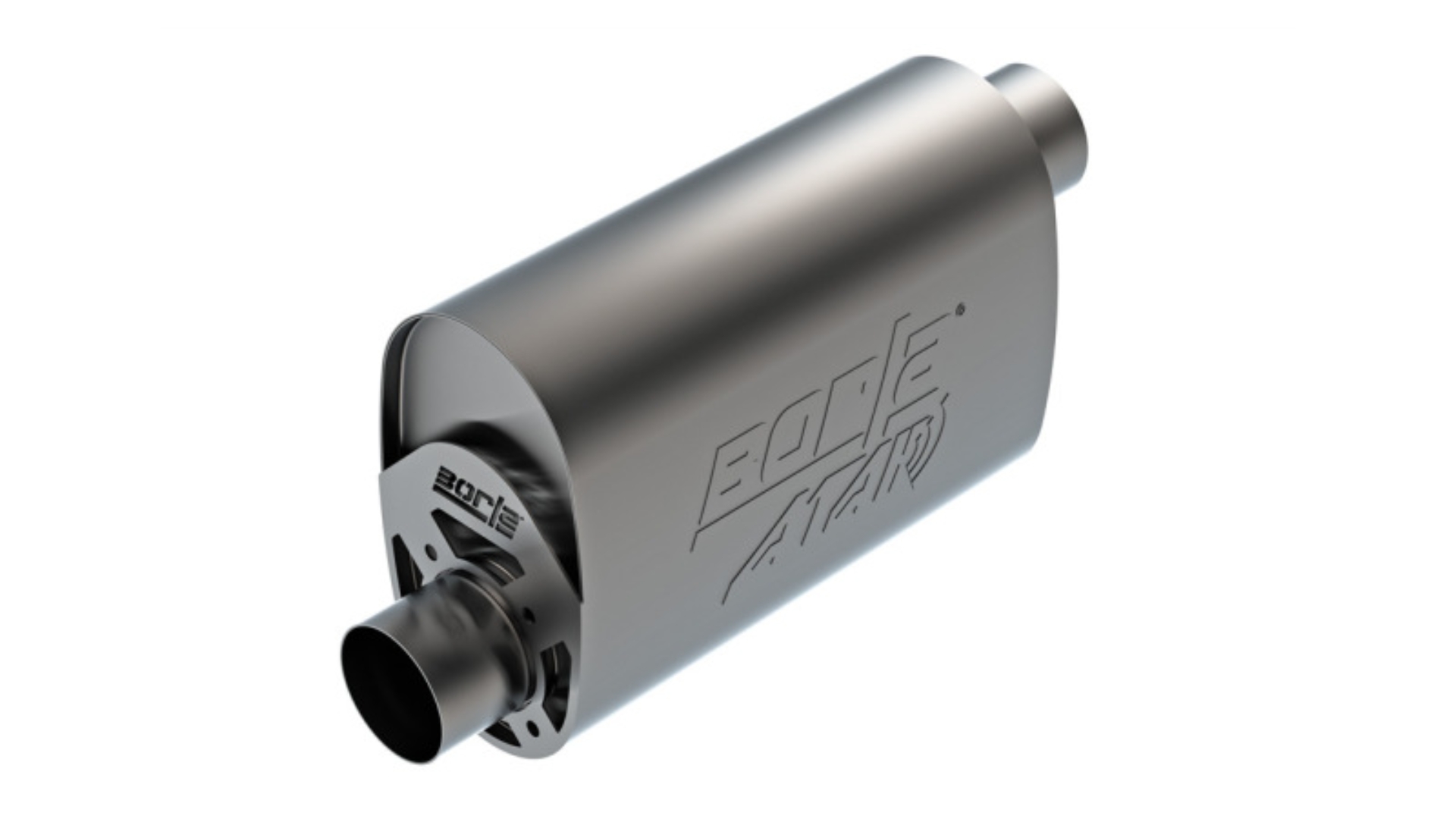 Picture of Borla CrateMuffler LS3 3in Offset In/Offset Out 14in x 4.35in x 9.10in Oval Muffler ATAK
