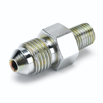 Picture of Autometer Fitting Adapter -4AN Male to 1/16in NPT Male for Ford Fuel Rail