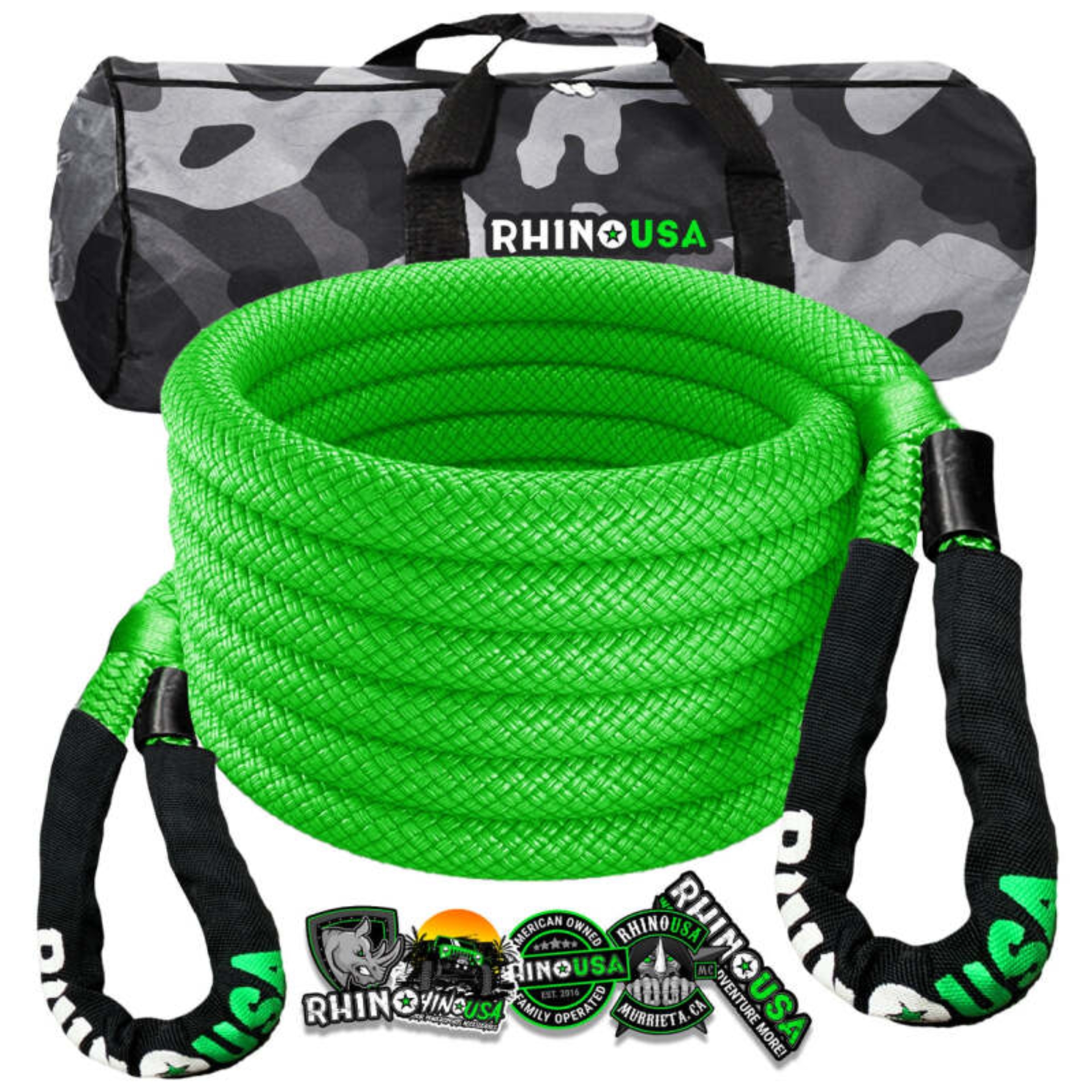 Picture of Rhino USA Kinetic Energy Recovery Rope (5/8In X 20Ft) Green
