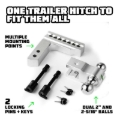 Picture of Rhino USA 6In Heavy Duty Drop Hitch - 2In (Silver)