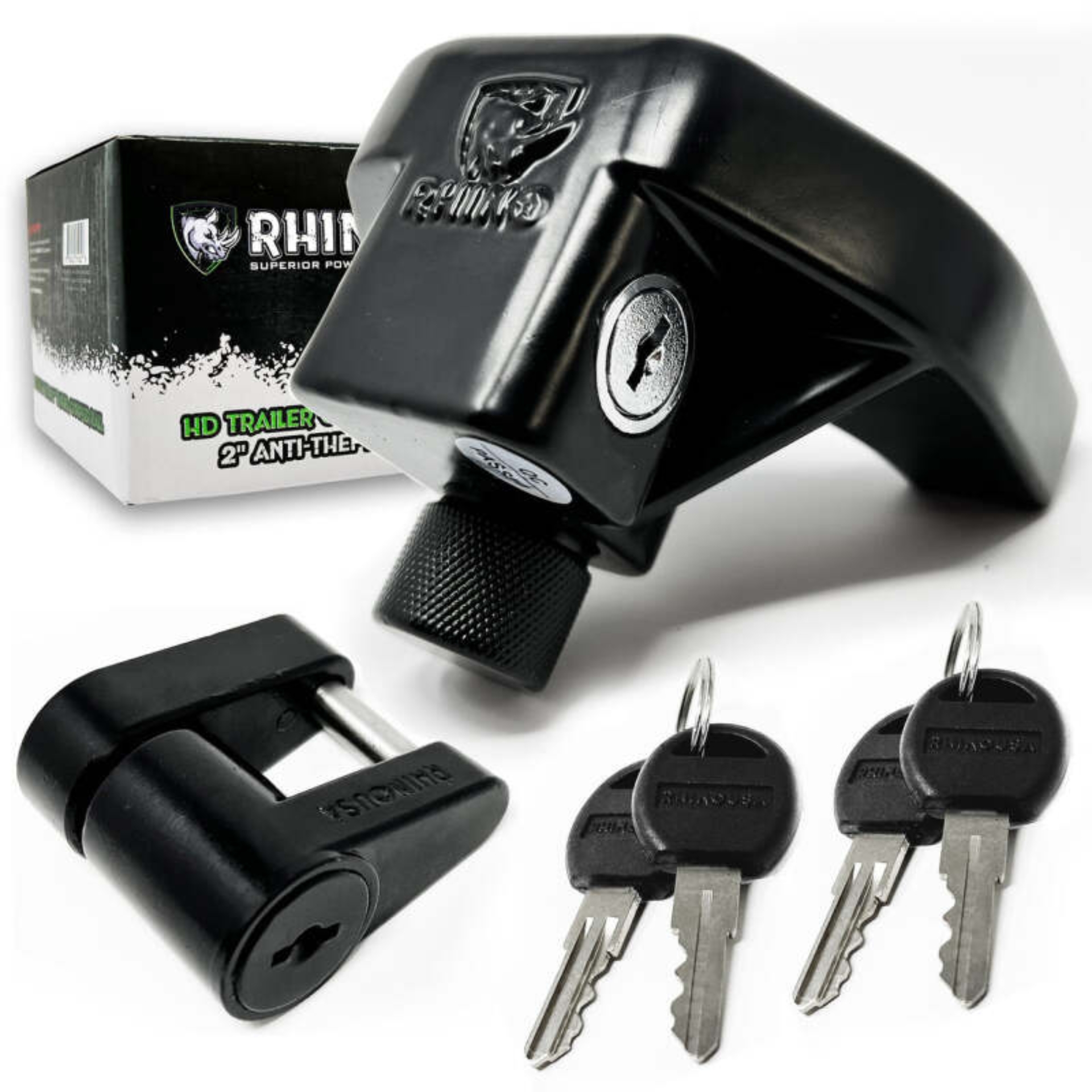 Picture of Rhino USA 2In Trailer Coupler Hd Lock Kit-2-Piece