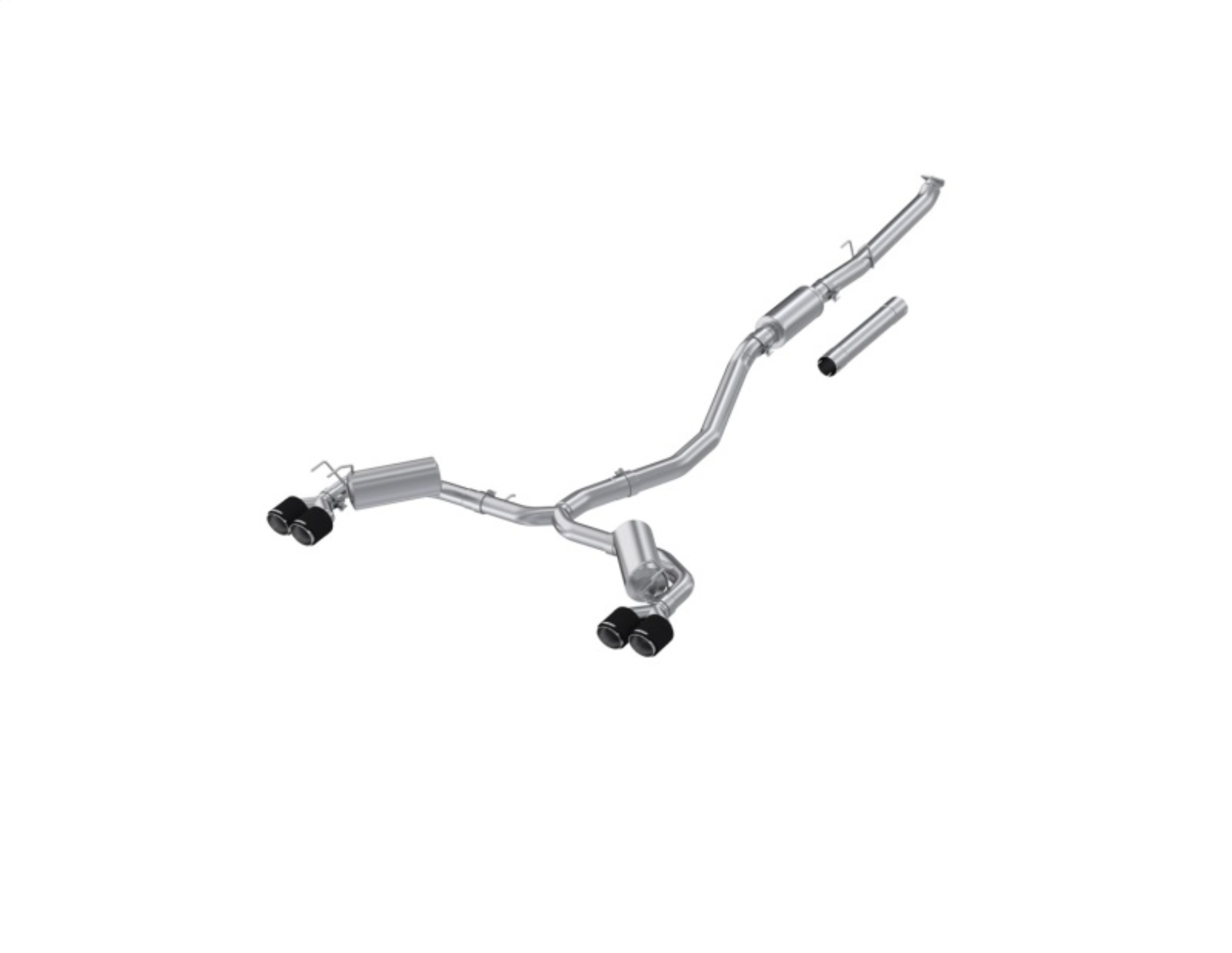 Picture of MBRP 22-24 Honda Civic/Sport Touring 1.5L T304 SS Cat-Back Exhaust 2.5in Dual Split Rear w/ CF Tips