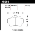 Picture of Hawk Porsche HPS Street Front Brake Pads