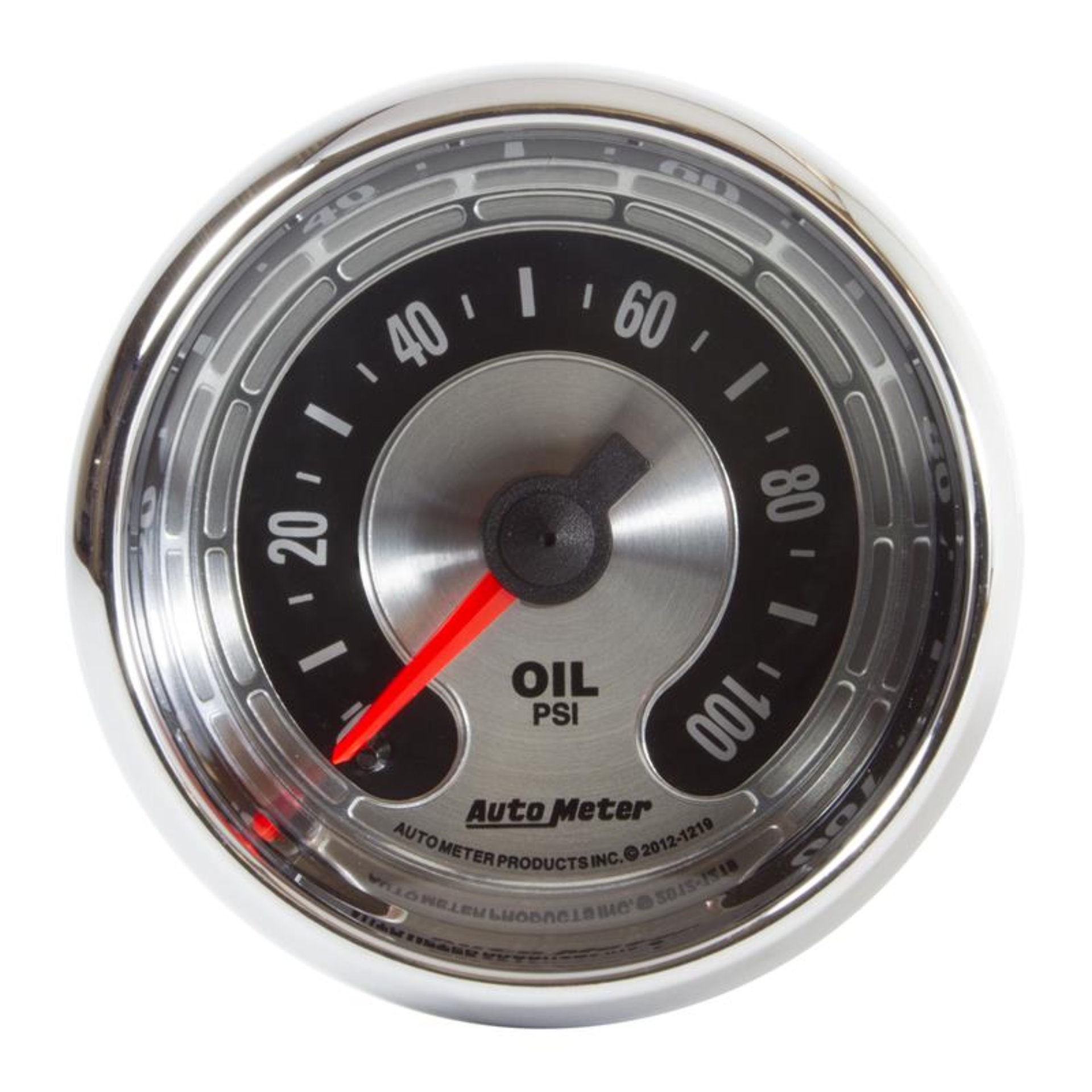 Picture of Autometer American Muscle 2 1/16in 100PSI Mechanical Oil Pressure Gauge
