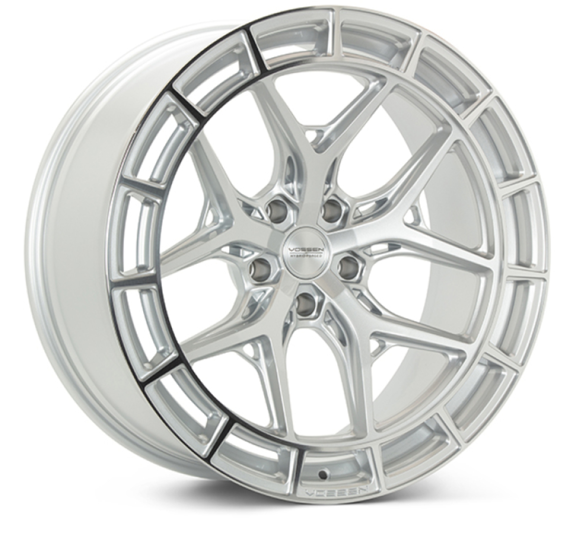 Picture of Vossen HFX-1 23x11 - 5x112 - ET14 - Super Deep - 66.5 - Silver Polished Wheel