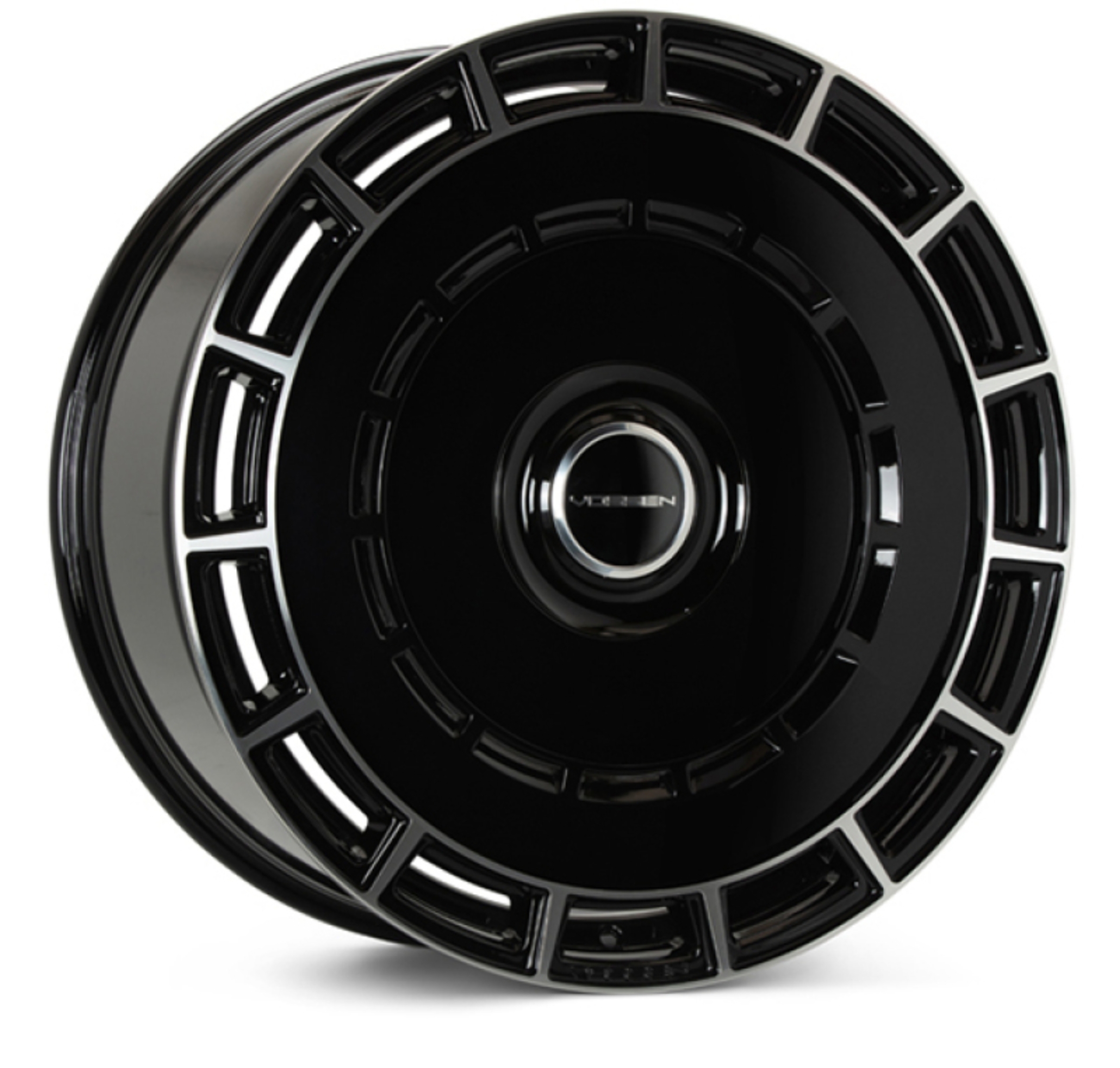 Picture of Vossen HF-9 24x10 - 6x139.7 - ET25 - Deep - 106.1 - Gloss Black Polished Wheel