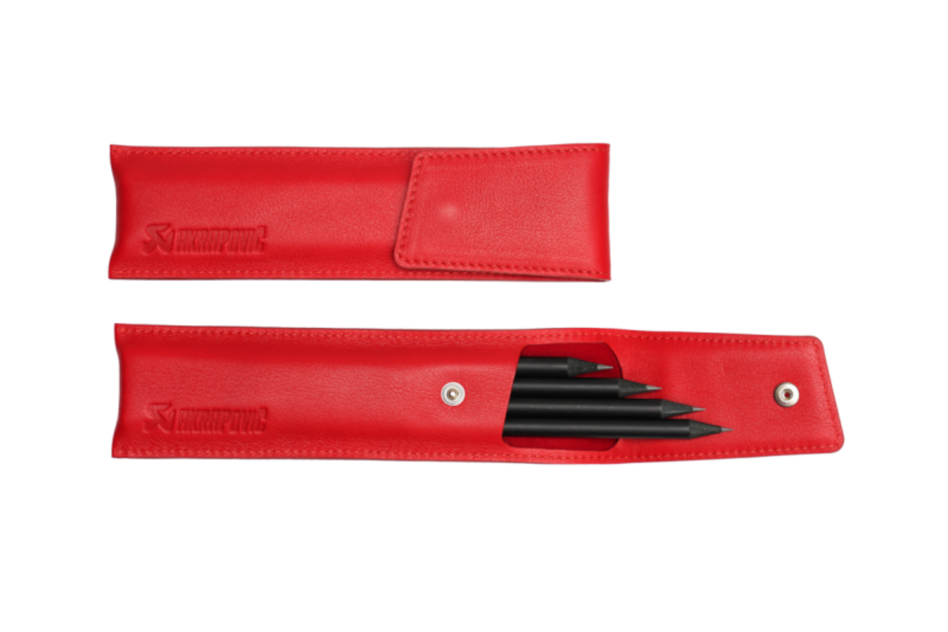 Picture of Akrapovic Leather Pencil Case - Red