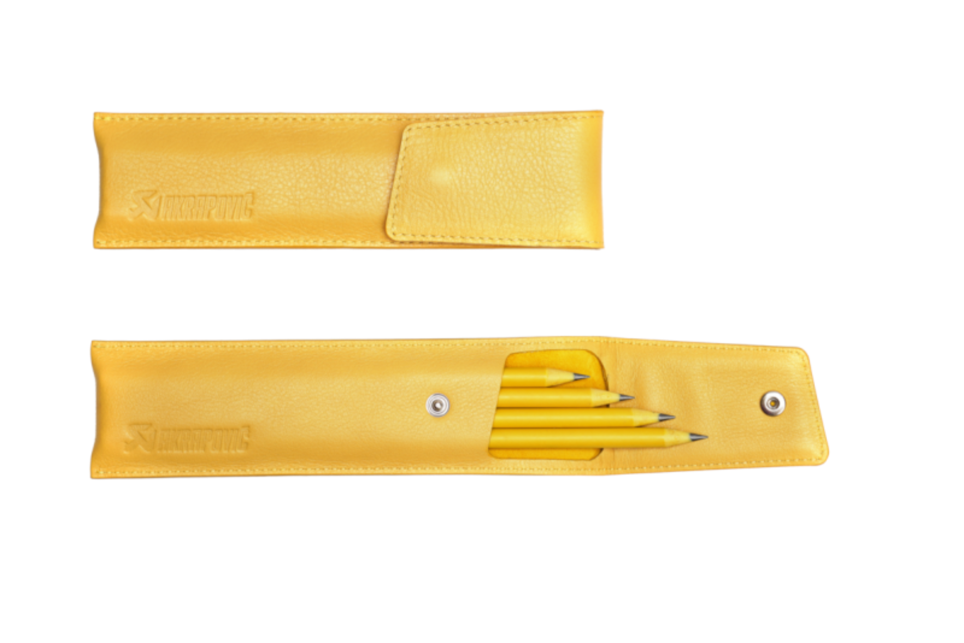 Picture of Akrapovic Leather Pencil Case - Yellow