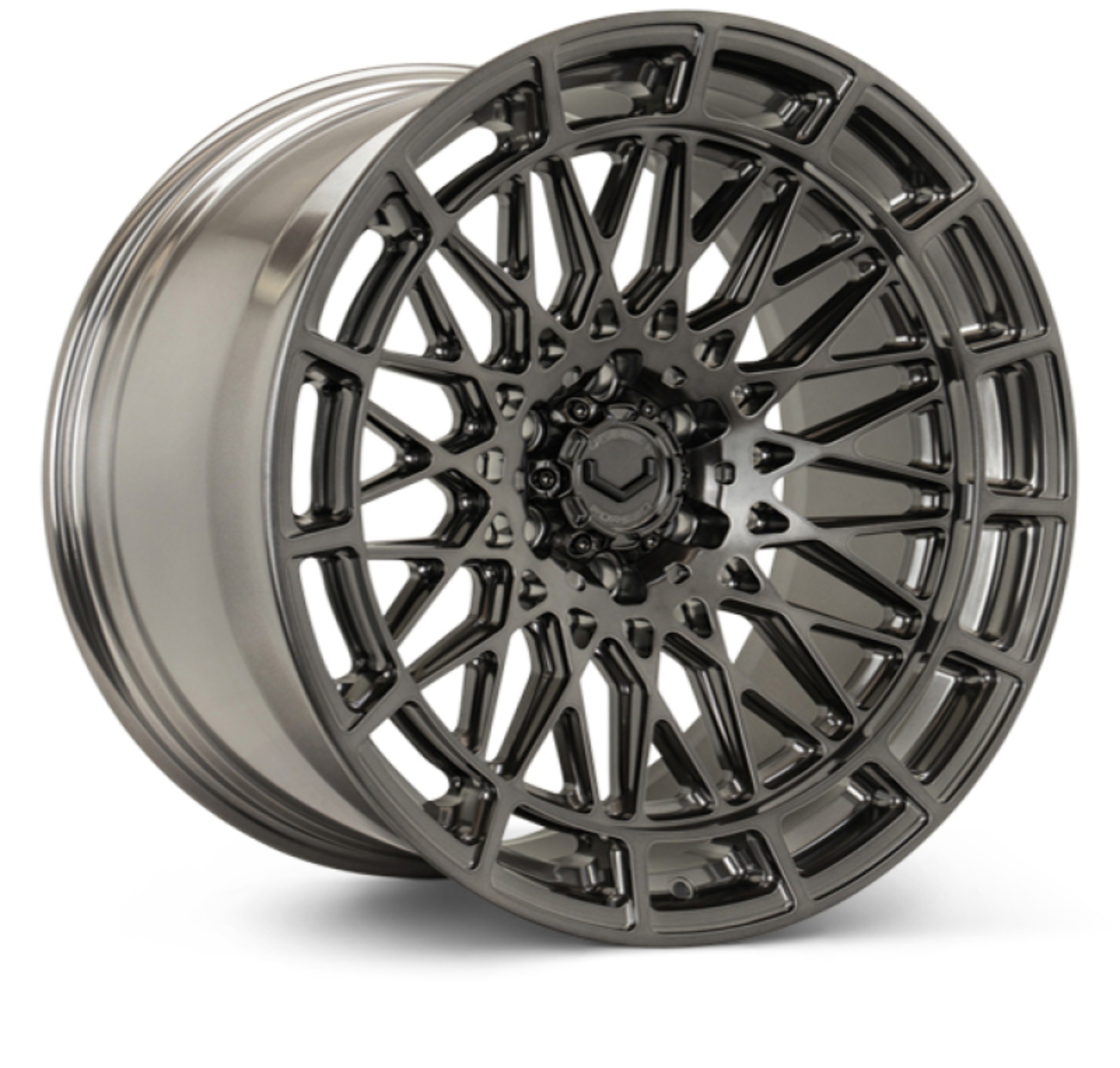 Picture of Vossen Forged LCX-03 - 22x10 - 6x139.7 - ET -18 - Super Deep - 78.1 - Polished Dark Smoke