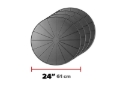 Picture of WeatherTech Wheelstackers (24in. Round Coaster - Set of 4) - Black