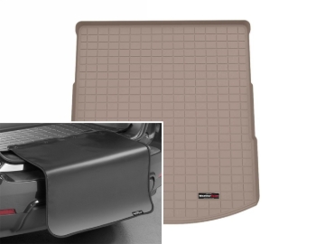 Picture of WeatherTech 2025 Mazda CX-70 (Incl. PHEV) 5-Passenger Cargo Liner w/Bumper Protector - Tan