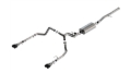 Picture of Borla 2024 Chevy Silverado 1500 6.2L V8 Touring Catback Exhaust w/ Simulator - Black Chrome