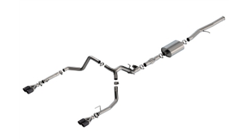 Picture of Borla 2024 Chevy Silverado 1500 6.2L V8 ATAK Catback Exhaust w/ Simulator - CF Black Anodized