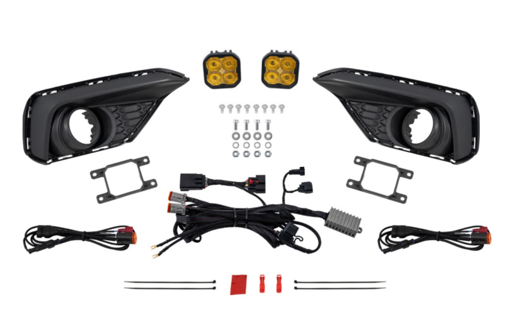 Picture of Diode Dynamics 2026 Ford Mustang EcoBoost SS3 Add-On Fog Lamp Kit Yellow Sport