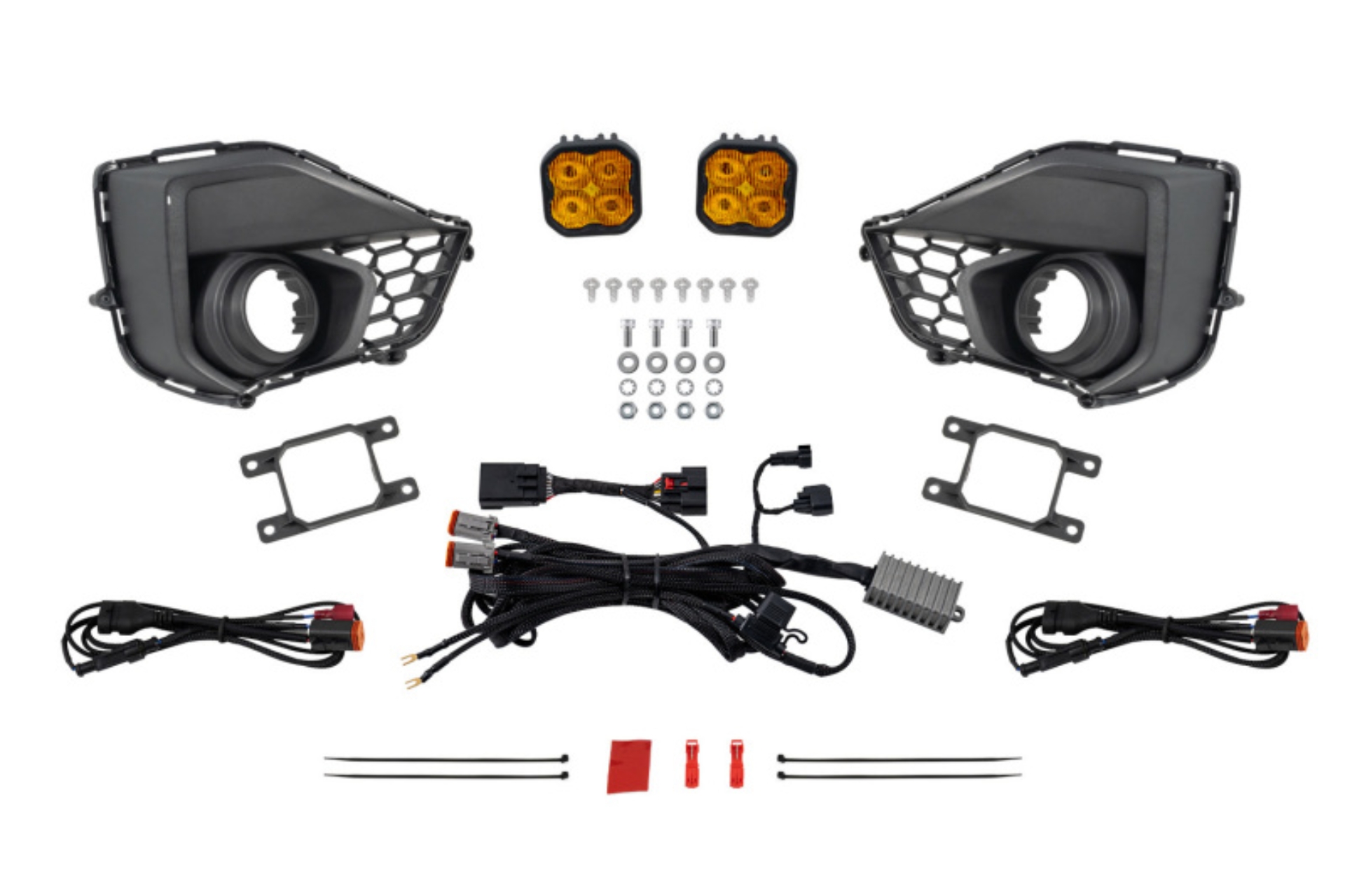 Picture of Diode Dynamics 2031 Ford Mustang GT SS3 Add-On Fog Lamp Kit Yellow Max