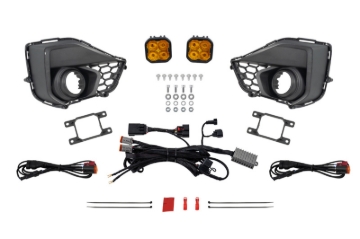 Picture of Diode Dynamics 2031 Ford Mustang GT SS3 Add-On Fog Lamp Kit Yellow Max