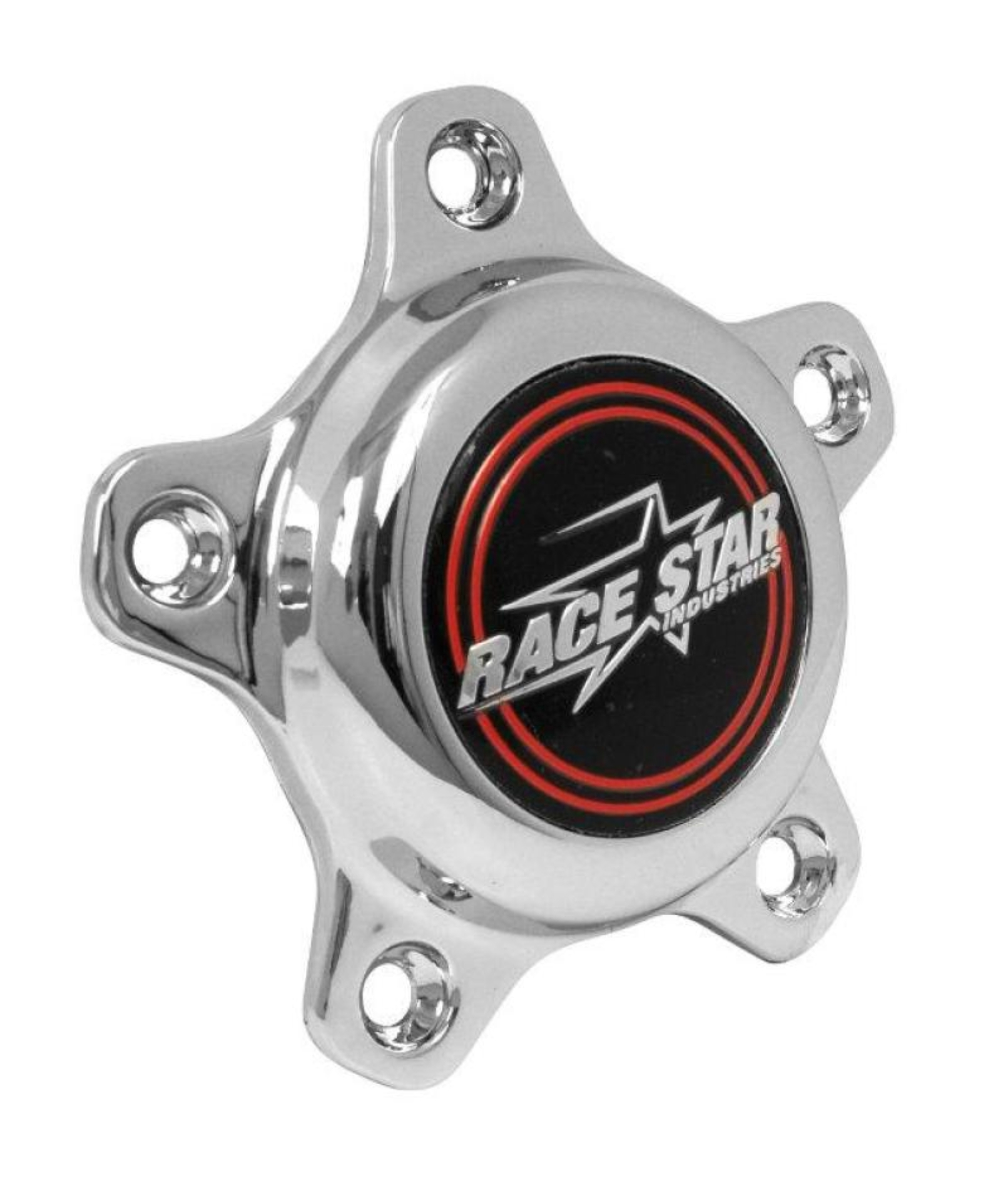 Picture of Race Star 5 Lug Cap Tall Plastic Chrome (incl. Medallion & Screws)