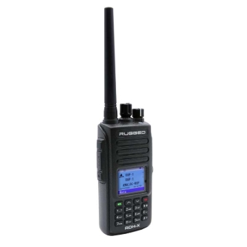 Picture of Rugged Radios WATERPROOF - Rugged RDH-X - Bus Band 2-Way Radio - Digital and Analog / Black