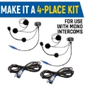 Picture of Rugged Radios Rear Seat Expansion Kit w/ Helmet Kits or Headsets/AlphaBass Headset - Behind the Head