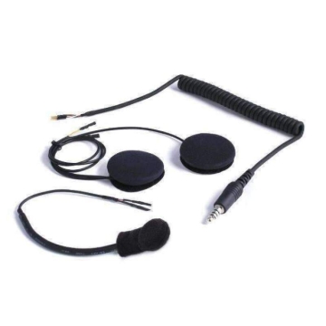 Picture of Rugged Radios Peltor 4-Conductor Helmet Kits Mic / 1/8 Ear Bud Jack / Coil Cord / Straight