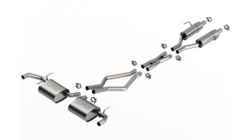 Picture of Borla 22-24 Jeep Grand Cherokee Overland Summit V6 2WD & 4WD S-TYPE Cat-Back Exhaust