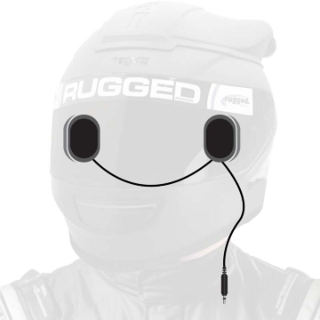 Picture of Rugged Radios Alpha Audio Speaker Pods - Velcro Mounting and Gel Ear Pods - Stereo & Mono 3.5mm