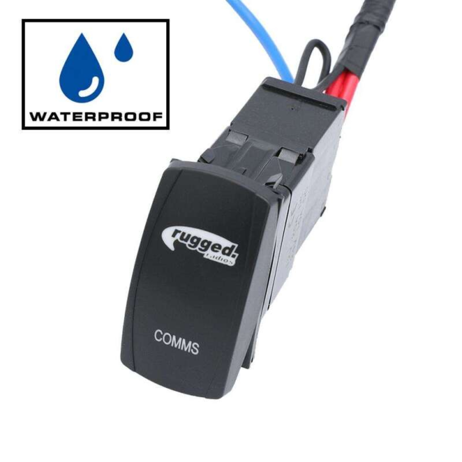Picture of Rugged Radios Rocker Power Switch for Waterproof Mobile Radios and Rugged Intercoms