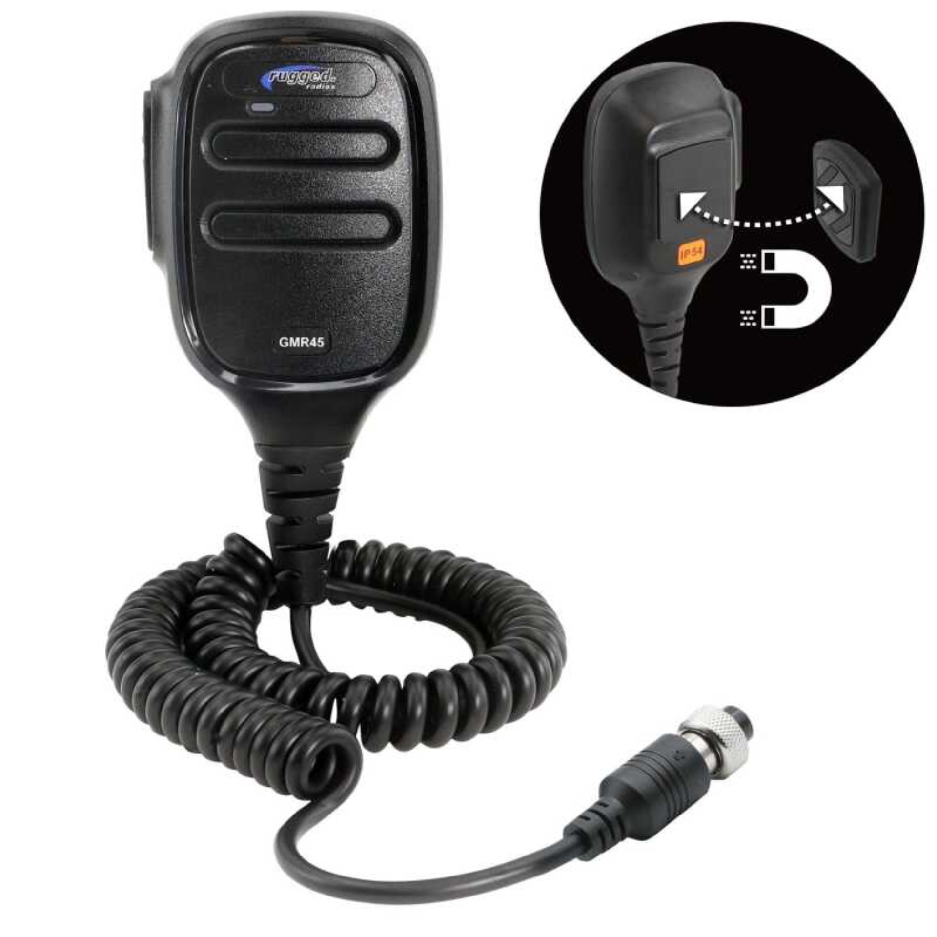 Picture of Rugged Radios Hand Mic for GMR45 Mobile Radio with Scosche MagicMount
