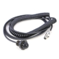 Picture of Rugged Radios Hole Mount Steering Wheel Push to Talk Cable (PTT) with Coil Cord for Intercoms