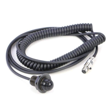 Picture of Rugged Radios Hole Mount Steering Wheel Push to Talk Cable (PTT) with Coil Cord for Intercoms